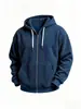 Chaqueta con capucha y cremallera de manga larga de pana para otoño e invierno, estilo europeo y americano, para hombre, casual, holgada, ropa para hombre, sudadera con capucha