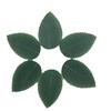 Simulación pantalla verde seda tela de seda hoja única caja de regalo decoración hoja de rosa tocado DIY accesorios para guirnalda hoja verde