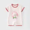 Ropa de Bebé Anyang Verano Delgado Tencel Fresco Traje para Aire Acondicionado Mono de Bebé Cuello Redondo Traje para Gatear