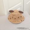 Lindo sombrero de pescador para bebé, oso de dibujos animados, pana, otoño e invierno, sombrero para bebé, moda, para niños y niñas, sombrero para el sol, moda