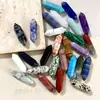 Bestseller Transfronterizo de Amazon Colgante de Columna Hexagonal de Cristal de 8*31mm Forma de Bala Prisma Hexagonal Piedra Suelta Dy En Stock