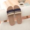 Venta al por mayor de fábrica lino primavera y verano algodón y lino pantuflas viscosa cuatro estaciones parejas hombres y mujeres cuenca piso madera piso interior hogar