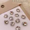 Accesorios para Uñas Maillard Apilados con Pedrería, Estilo Nuevo Otoño e Invierno, Pedrería de Forma Irregular, Pedrería Famosa en Internet para Uñas, Fabricante de Pedrería para Decoración de Uñas de Cristal