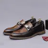 2026 Zapatos de Cuero para Hombre Zapatos Perezosos Zapatos de Charol para Boda Novio Zapatos de Metal de Negocios Piel de Vaca Cuero Genuino Mocasines sin Cordones Hombre