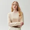 Nuevo Otoño 2026 100% Cachemir Puro Estilo Coreano Minimalista Suéter de Punto Versátil para Mujer Cuello Redondo