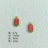 Pingente de tag antigo francês de ouro com esmalte pingado para fazer dinheiro Nafu assinatura auspiciosa acessórios de joias DIY