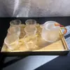 Mini Tetera de Vidrio Estilo Retro Pequeña Resistente a Altas Temperaturas con Filtro Infusor de Té Transparente Juego de Tetera Kung Fu