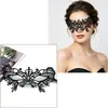 Máscara de Mascarada Media Cara Accesorios de Halloween Máscara de Ojos de Encaje Negra con Forma de Princesa para Niños Mujeres Adultos