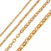 Acero Inoxidable Electrochapado al Vacío Color Acero Dorado Cadena Plateada Joyería DIY Pulsera Tobillera Accesorios de Joyería