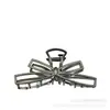 Pinza para el Cabello de Lazo Simple Estilo Coreano Accesorio para el Cabello de Aleación Pinza de Tiburón Pasador Hueco de Nicho Pinza para la Parte Posterior de la Cabeza Accesorio Grande para el Cabello