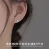 Pendientes de Botón de Perla y Camelia Frescos y Elegantes para Mujer, Diseño de Nicho Moderno y Artístico con un Toque de Lujo, Pendientes Exquisitos y Versátiles