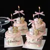 Día de San Valentín Chino Pareja de Dibujos Animados Reparar Perro Decoración de Pastel Adornos Corazón Corazón Acrílico Pareja Confesión Enchufe