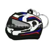 Pingente Chaveiro de Moto Locomotiva Transfronteiriço Desenho Animado PVC Borracha Macia Argola de Chaveiro Pingente para Chave de Carro Mochila Escolar