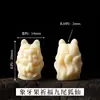 Pieza de tallado de nuez de tagua Pixiu león despierto cuentas de barril Wengwan pulsera collar accesorios de joyería hechos a mano para bricolaje ventas directas de fábrica