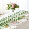 Escena de Decoración de Boda de Estilo Europeo Amazon Navidad Mantel de Tul Chifón Decoración de Boda Tapete de Mesa Mesa de Comedor