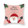 Fabricantes de origen venta caliente transfronteriza Nórdico ins Papá Noel alce terciopelo de piel de durazno cojín estampado funda de cojín