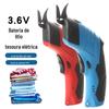 Tesoura elétrica tesoura de corte de pano de carregamento de corte de pano de tungstênio tesoura elétrica pano de couro aparar tesoura de carregamento 3.6V