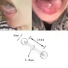 Comercio Electrónico Transfronterizo Popular Set Mixto de 8 Piezas Sexy Sexy Moda Anillo de Corazón Piercing Joyería Anillo para la Lengua Clavo para la Lengua