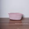 Cesta de Almacenamiento Linda Tejida con Cuerda de Algodón Caja Creativa de Almacenamiento para Control Remoto de Escritorio en Casa Cesta de Almacenamiento para Mesita de Noche