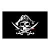 Bandera de Perro Pirata Calavera de Comercio Exterior Tela de Poliéster Impresión Digital Tela de Fondo para Banner Bandera de Hueso Bandera de Calavera Bandera Pirata