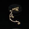 Nuevos accesorios de aleación corona de pelo accesorios para el cabello diy ramas vid tocado hanfu grupo de novia abanico accesorios simétricos