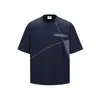 Ropa para Hombre Beijie 2026 Verano Nueva Camiseta de Manga Corta de Tres Agujas y Cinco Puntadas Marca de Tendencia para Hombre Camiseta de Manga Media con Bloques de Color