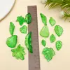 Aleatório 50g Acrílico Folha Verde Clara Artificial Pingente DIY Estilo Antigo Grampo de Cabelo Joias Acessórios Material