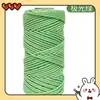 Cuerda de algodón trenzado 3mm 4mm de colores tapiz hecho a mano degradado color sólido cuerda de algodón material para colgante de coche cuerda para tejer diy hilo de algodón