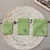 Bolsa de Lino Fino con Cordón para Joyería, Bolsa de Algodón y Lino con Cordón para Guardar Nueces y Cuentas Budistas