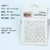 Set de pegatinas transfronterizas de perlas y diamantes, pegatinas faciales de gemas de pedrería, pegatinas para cejas, accesorios faciales para niños, pegatinas de diamantes para maquillaje