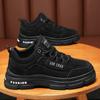 Zapatos de Otoño para Hombre Nuevos Zapatos Transpirables de Ropa de Trabajo Zapatos de Hombre de Estilo Coreano Modernos Combinan con Todo Antideslizantes Resistentes al Desgaste Tenis Deportivos Zapatos de Protección Laboral