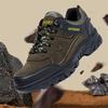 Zapatos de senderismo para hombre de exterior de cuero a prueba de viento cálidos plataforma de senderismo resistentes al desgaste deportivos casuales zapatos de comercio exterior transfronterizo para hombre