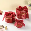 Caja de Regalo con Lazo Floral Estilo Coreano Caja de Regalo Exquisita con Tapa Cielo y Tierra Estilo Europeo Caja de Regalo Creativa con Cinta Caja de Dulces para Boda