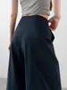 Pantalones grises ligeros de tacto frío de pierna ancha para mujer, nuevo estilo verano 2026, cintura alta, adelgazantes, holgados, casuales, de secado rápido, versátiles