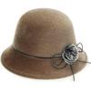 Sombrero de invierno tipo cubeta para mujer, pelo de visón, color sólido, moda coreana, sombrero para madre, sombrero para mujer de mediana edad, venta al por mayor