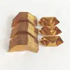 Origami Artesanal Dourado e Prateado Espessado Papel Dourado Folha de Estanho Barras de Ouro Semi-acabadas Tijolos de Ouro Outros Papéis Espessados Mudança de Casa Colega