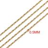 Corrente de Martelo de Corrente de Aço Inoxidável 18K Banhada a Vácuo Colar Acessórios DIY Corrente Colar Pulseira Fabricação