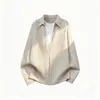 Camisa Masculina Manga Longa Patchwork Falso de Duas Peças com Fivela de Metal Outono Tamanho Plus Size Tendência Solta Maliciosa Cool Pulôver