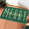 Tapetes de Chão de Natal Transfronteiriços Papai Noel Boneco de Neve Veludo de Cristal Tapete Estampado Cozinha Tapetes Antiderrapantes Tapetes Absorventes