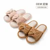 Pantuflas de lino para mujer, modelo nuevo 2026 para uso en interiores en casa durante el verano, antideslizantes, silenciosas, absorbentes del sudor, transpirables, adecuadas para pisos de madera, pantuflas de algodón y lino