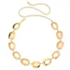 Novo cinto feminino, estiloso e elegante, estilo vintage, acessório de cintura com corrente decorativa de metal esculpido, dropshipping transfronteiriço