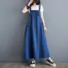 Verão japonês e coreano novo estilo simples sem mangas all-match plus size strap vestido desgaste exterior solto emagrecimento elegante vestido de alça