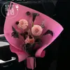 Estilo Minimalista Papel Sólido de Color Grueso y Resistente tipo Papel para Ramilletes de Flores, Papel de Empaque Floral para Floristerías