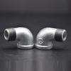 Accesorios de tubería de acero contra incendios, codo de 90 grados con alambre interior y exterior galvanizado en caliente, unión de tubería de gas de 4 puntos, codo de alambre interior y exterior