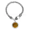E-commerce Transfronteiriço Europeu e Americano Adesivo de Liga Alpha Chi O Irmandade Grega Corda Vermelha Pulseira Grossa Atacado 20cm