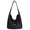 2026 Muy Popular Bolso Casual de Lunares Estrella Galaxia Moda Estilo Coreano Brillante Tote Bolso Grande Bolso de Hombro Único para Viajes