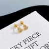Clavos de Acero de Titanio con Incrustaciones de Diamantes de Lujo Ligero, Aretes Lindos, Dulces y Geniales para Niñas, Aretes Exquisitos que No se Desvanecen para Mujeres