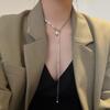 Collar de Perlas de Alta Gama para Mujer Diseño Simple de Nicho Estilo Dulce Cool Spice Girl Moda Lujo Ligero Collar Cadena Versátil