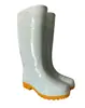 Botas Blancas de Higiene Alimentaria, Botas de Lluvia Multifuncionales, Altura Media del Tobillo, Resistentes al Desgaste, Resistentes a Ácidos, Álcalis y Sales, Botas de Lluvia de Protección Laboral