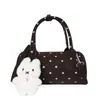 Nova Bolsa Pequena Tote de Verão 2026 para Mulheres, Bolsa Almofada de Bolinhas de Alto Valor de Nicho, Bolsa de Ombro Cruzada